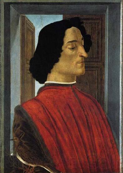 BOTTICELLI, Sandro Portrait of Giuliano de Medici France oil painting art